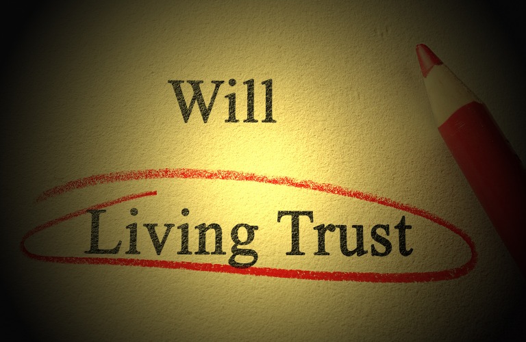 Will and Living Trust on paper