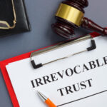 Irrevocable,Trust,Document,On,The,Clipboard,And,Gavel.